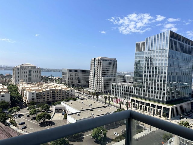 city view with a water view