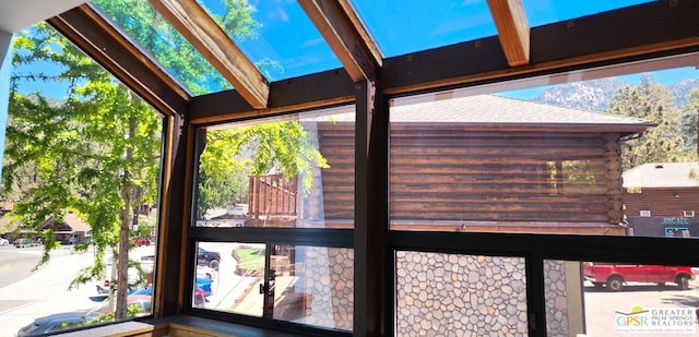 room details with a skylight