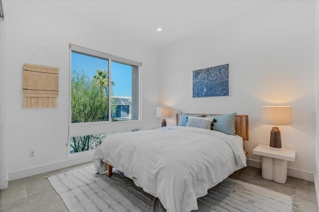 view of tiled bedroom