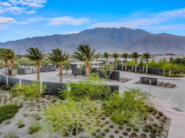 view of property's community with a mountain view