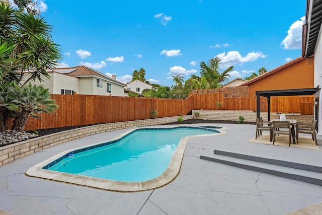 view of pool with a patio area