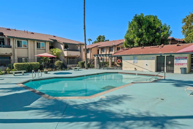 view of pool