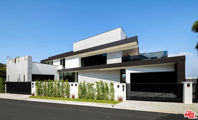 view of contemporary home