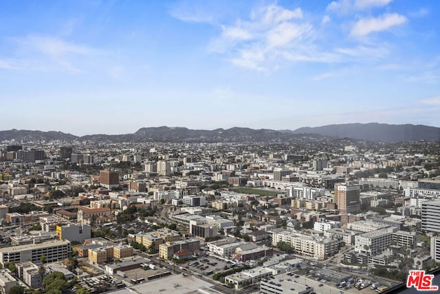 view of city featuring a mountain view