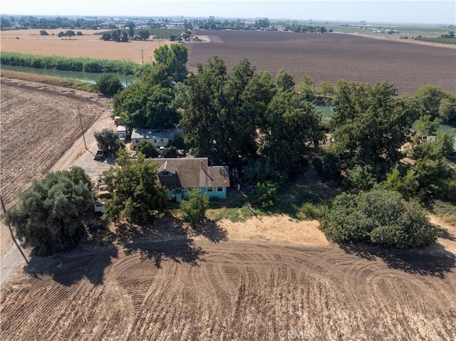 aerial view with a rural view