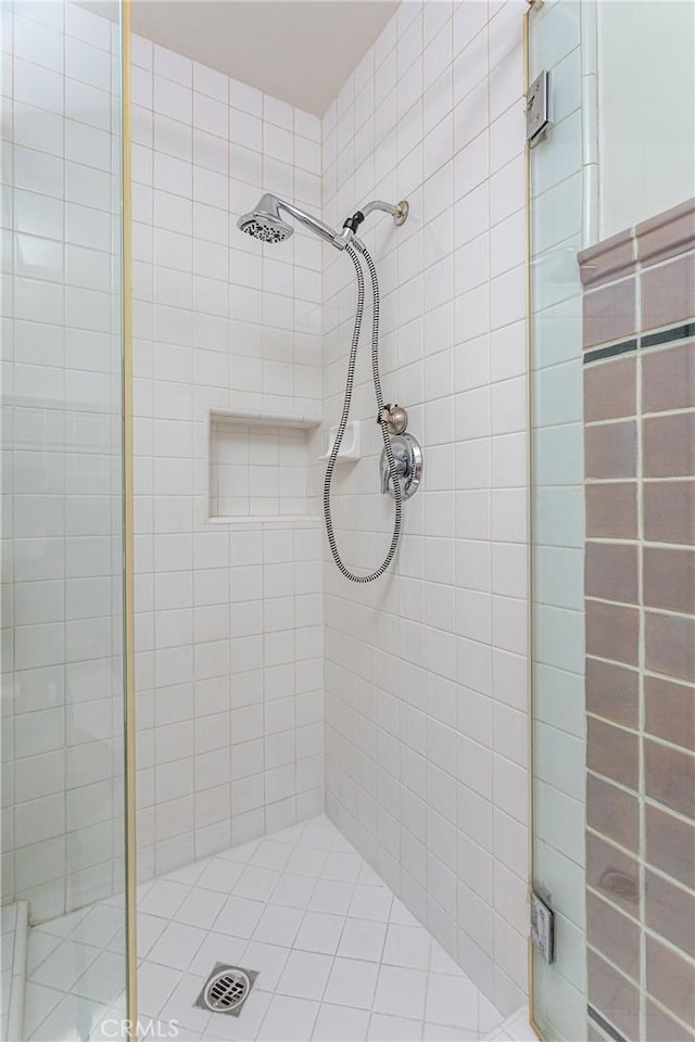 bathroom with walk in shower