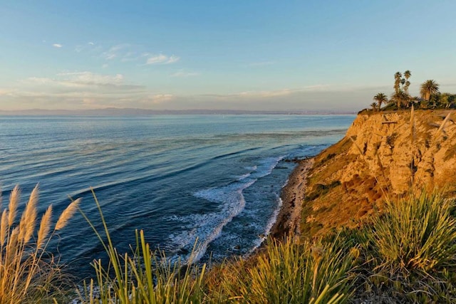 water view featuring a view of the beach