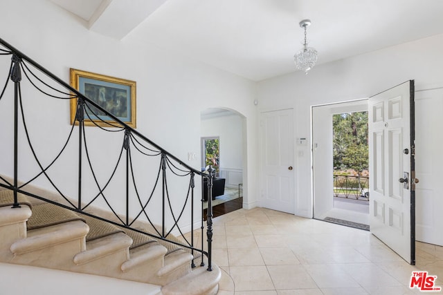 view of entrance foyer