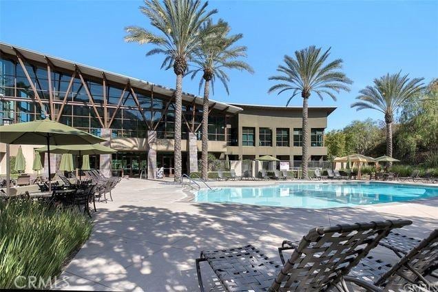 view of pool with a patio area