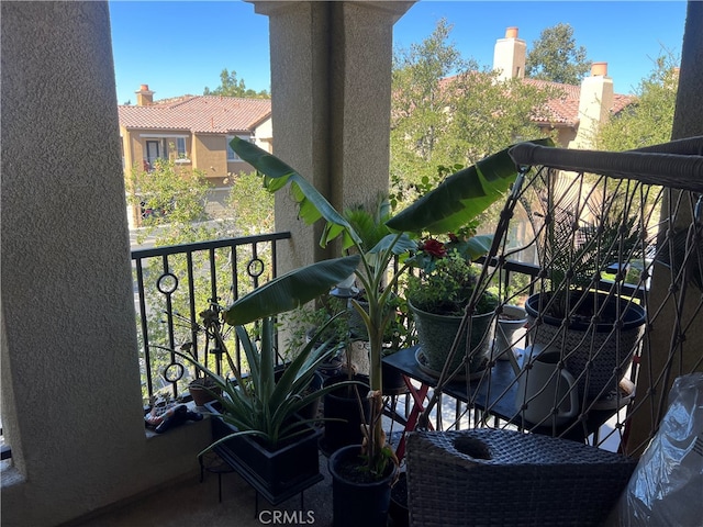 view of balcony