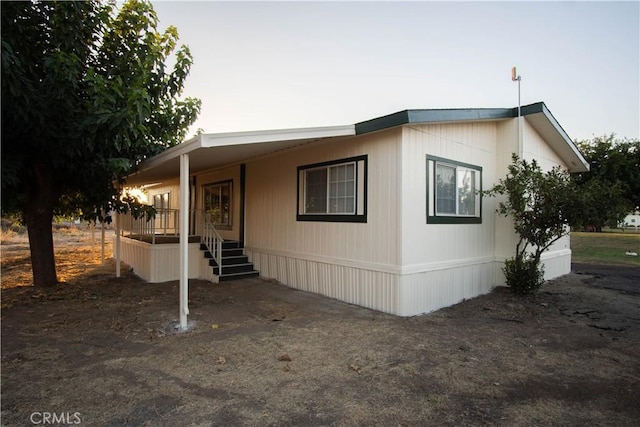 view of manufactured / mobile home