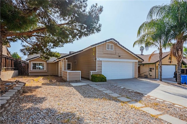 ranch-style house with a garage