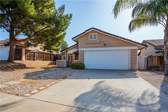 view of front of house featuring a garage