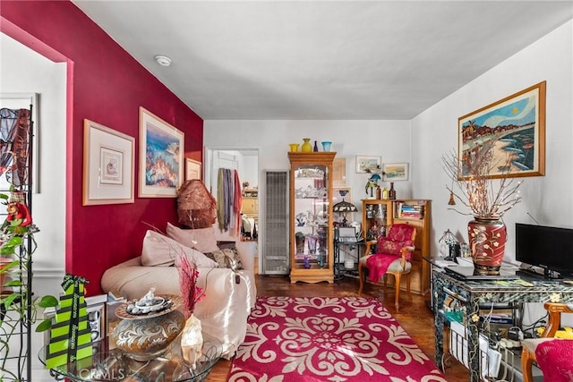 interior space featuring hardwood / wood-style flooring