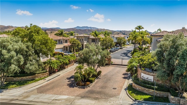 view of home's community with a mountain view