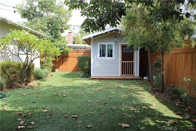 924 Oleander St, Brea, CA 92821 - fenced backyard featuring an outbuilding