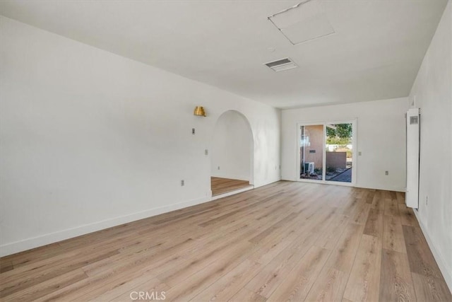 6818 El Sol Ave Unit 29, Palms, CA 92277 - empty room with light wood finished floors and baseboards