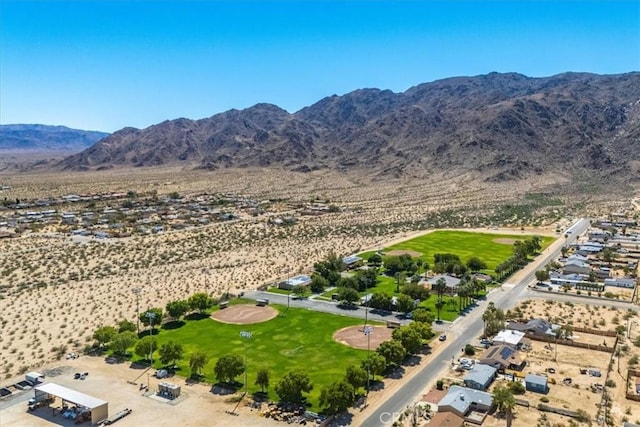 6818 El Sol Ave Unit 29, Palms, CA 92277 - aerial view of a mountain backdrop and a desert landscape