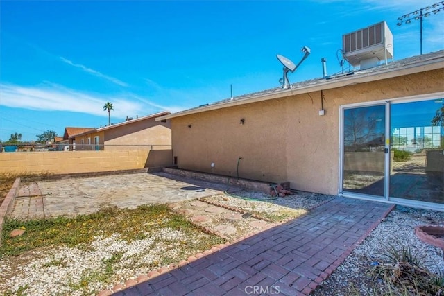 6818 El Sol Ave Unit 29, Palms, CA 92277 - view of yard with a patio area, fence, and central air condition unit