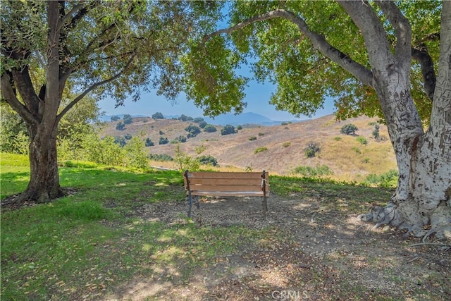 view of property's community featuring a mountain view