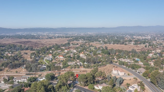 aerial view featuring a mountain view