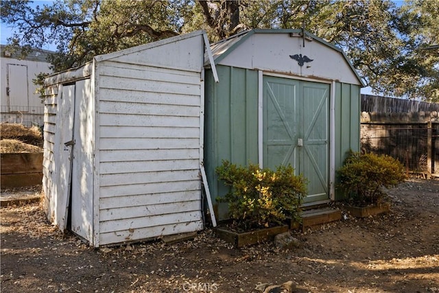 view of outdoor structure