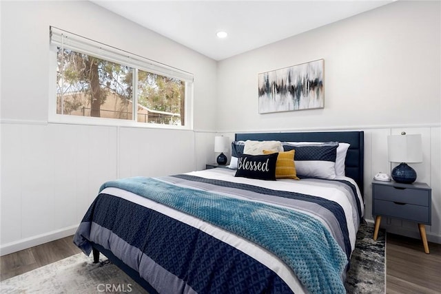 bedroom featuring hardwood / wood-style floors