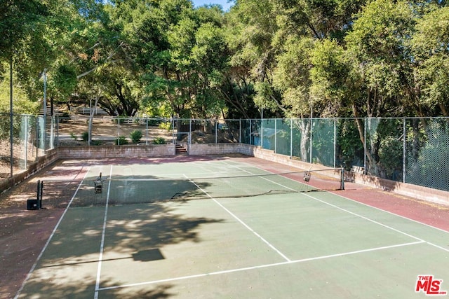 view of tennis court