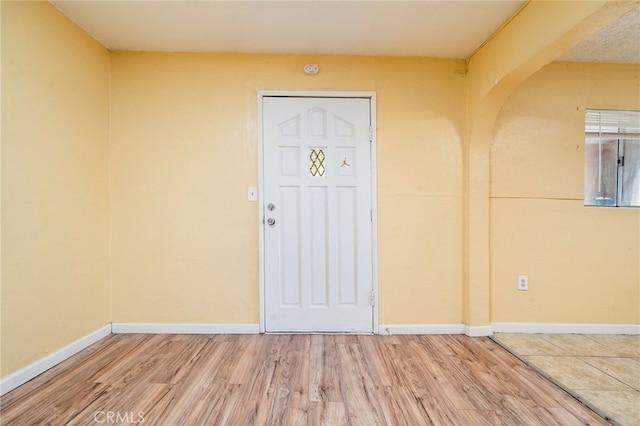 interior space featuring hardwood / wood-style floors