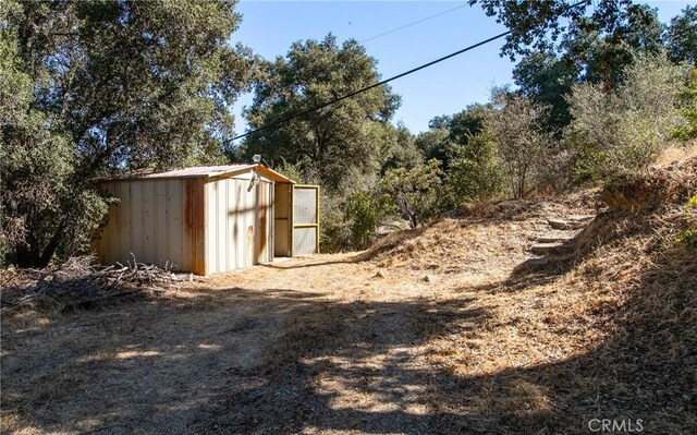 view of outdoor structure