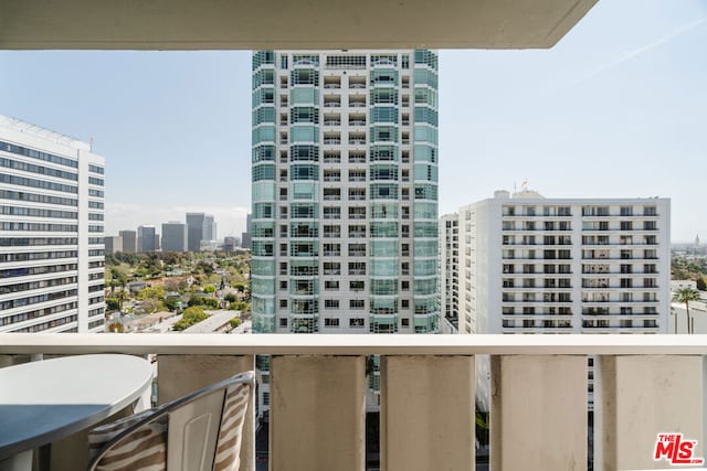 view of balcony