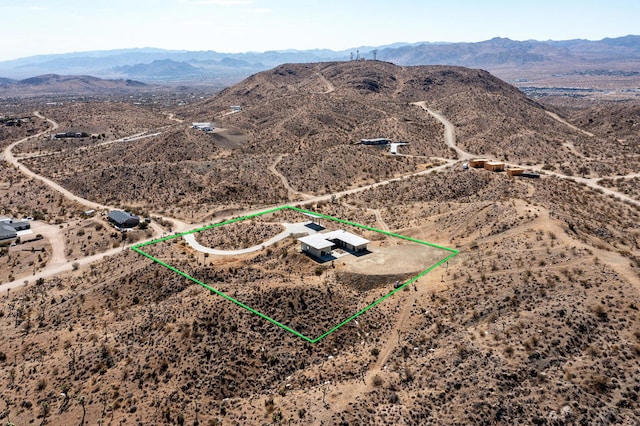 aerial view featuring a mountain view