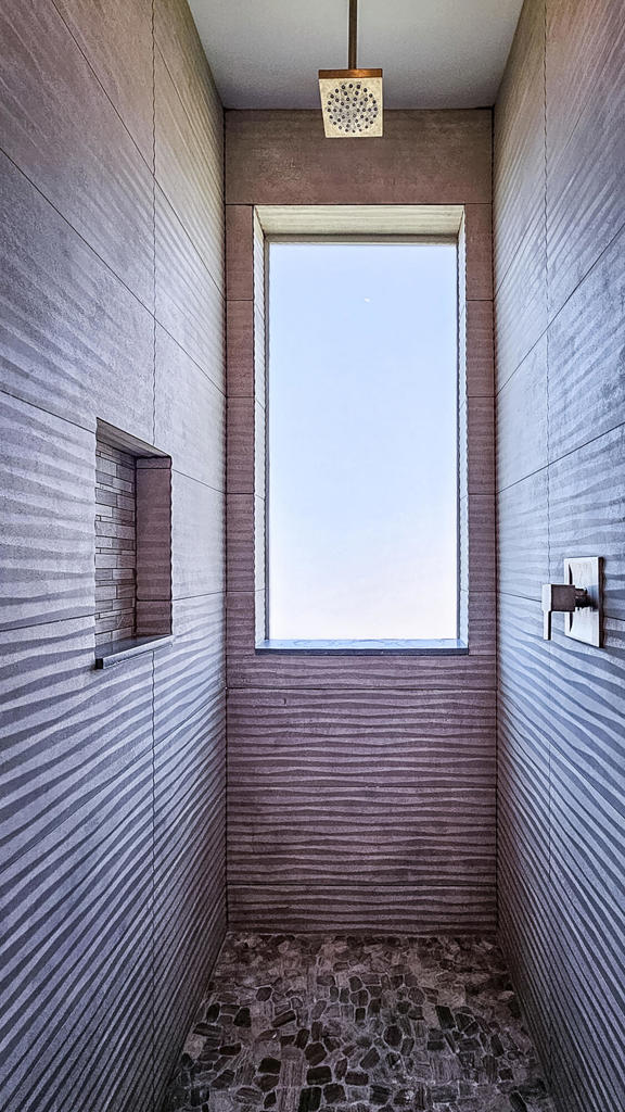 bathroom with a shower