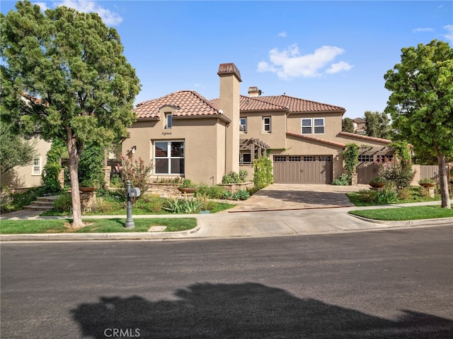 view of mediterranean / spanish house