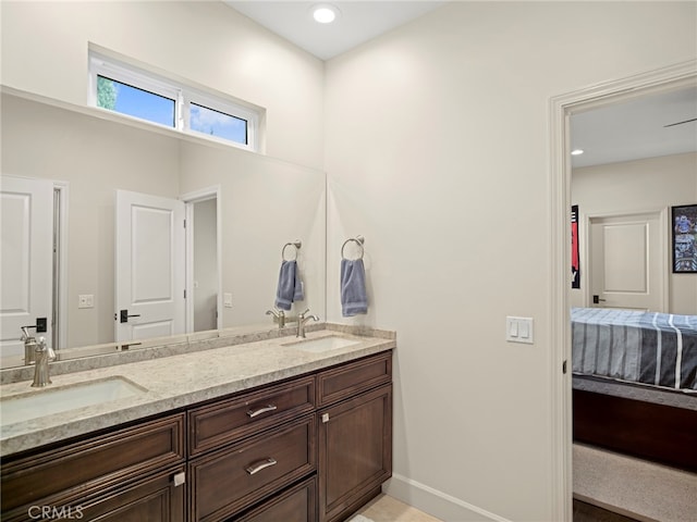 bathroom featuring vanity