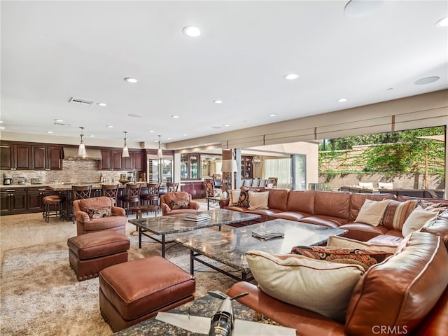 living room with a wealth of natural light