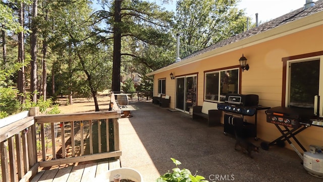 deck with a patio area