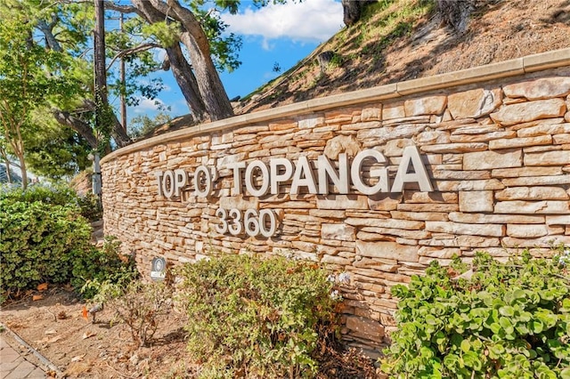 1169 Aztec, Topanga, CA 90290 - view of community sign