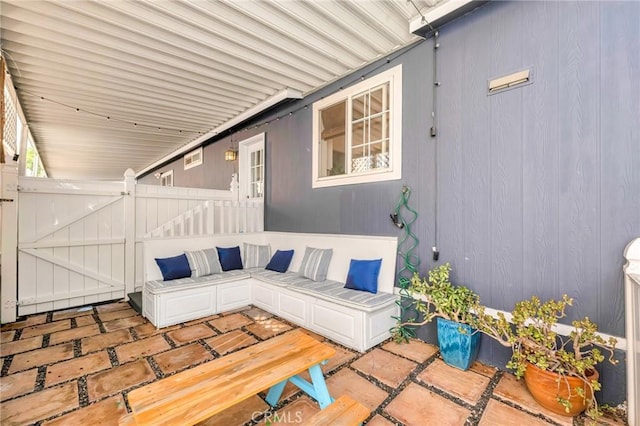 1169 Aztec, Topanga, CA 90290 - view of patio / terrace with a gate