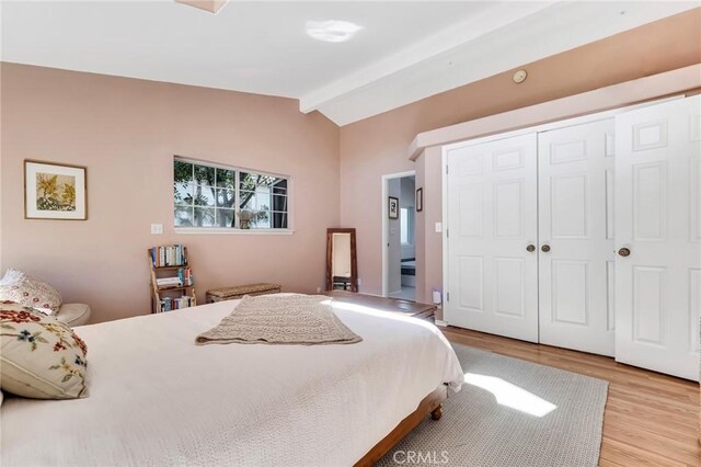 1169 Aztec, Topanga, CA 90290 - bedroom featuring light wood-style flooring and a closet
