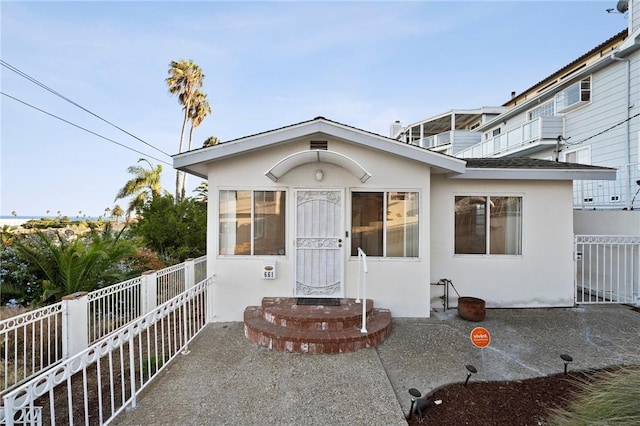 view of front of property with a patio area