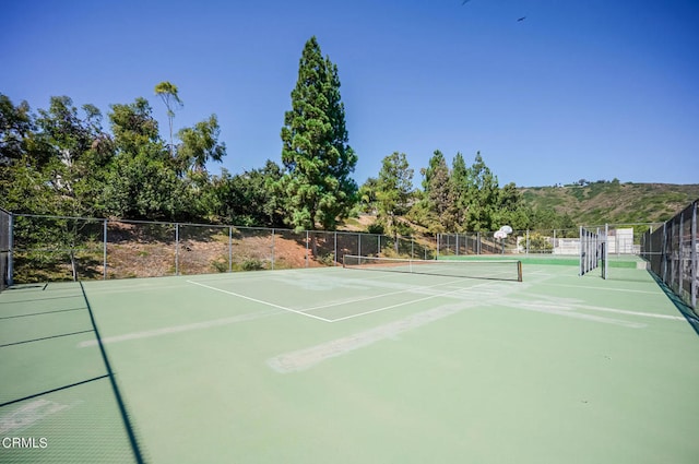 view of sport court