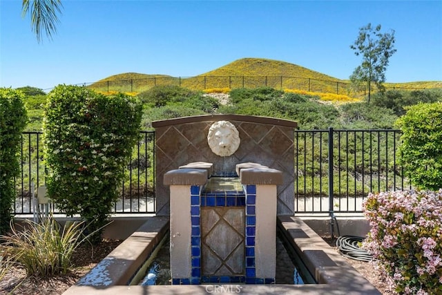 exterior space with a mountain view