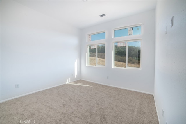 view of carpeted empty room