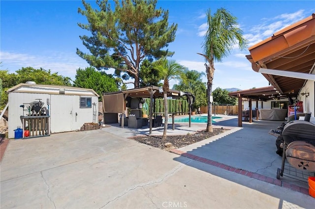 view of pool with a patio