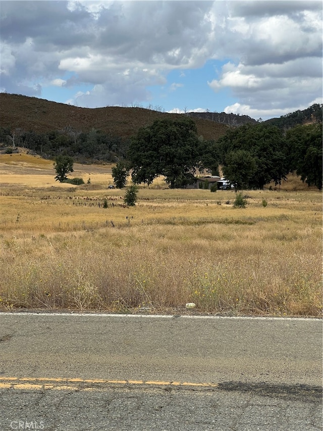 mountain view with a rural view