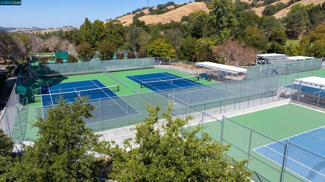 view of tennis court