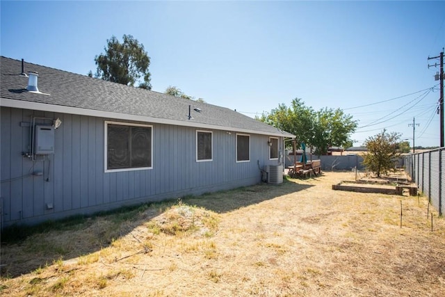 view of property exterior with central air condition unit