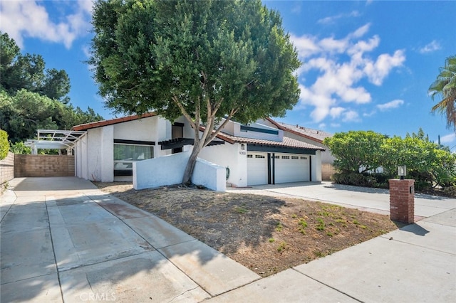 view of front of home featuring a garage