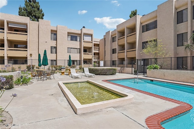 view of pool with a patio